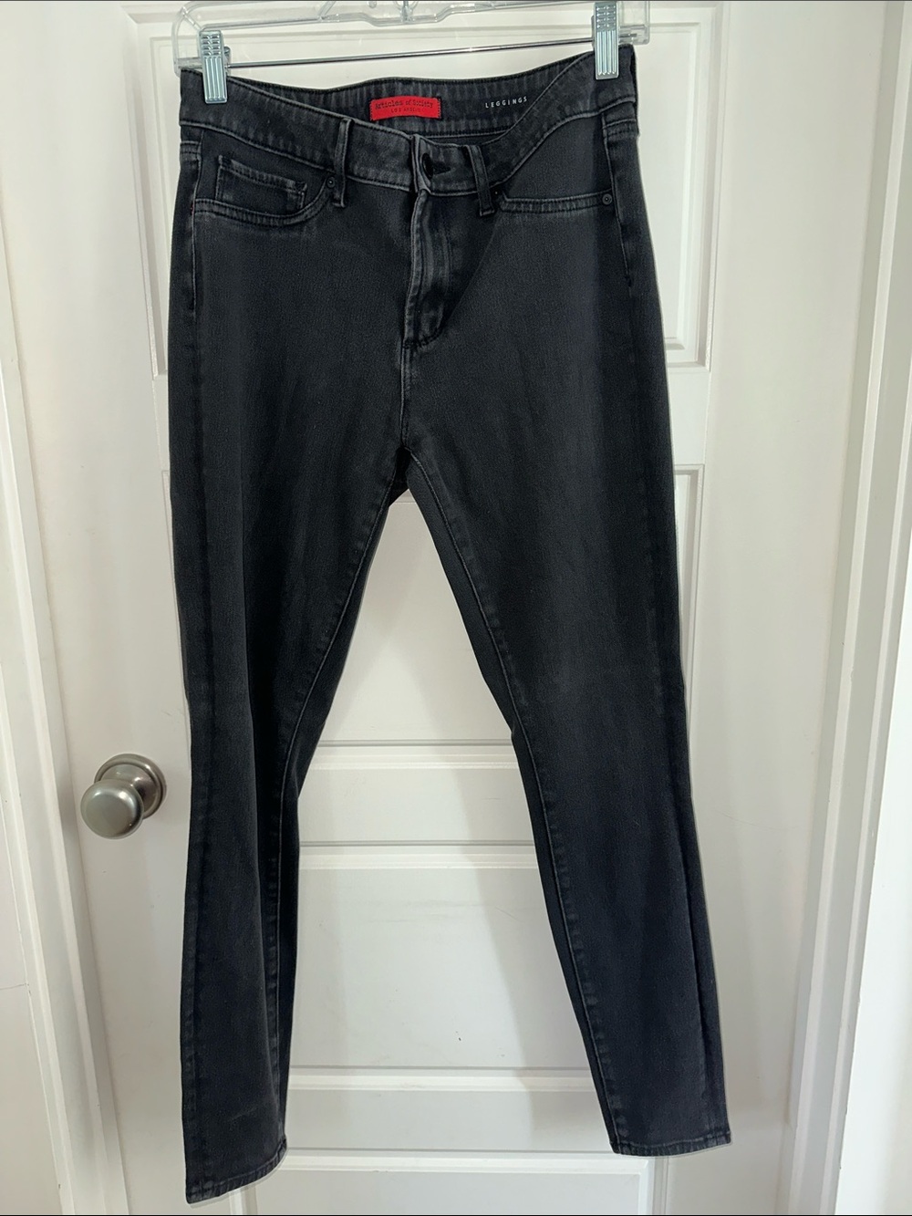 Articles Of Society Washed Black Skinny Jeans